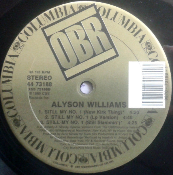 Alyson Williams : Not On The Outside (12")