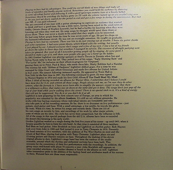 Gordon Lightfoot : Gord's Gold (2xLP, Comp, RE, Gat)