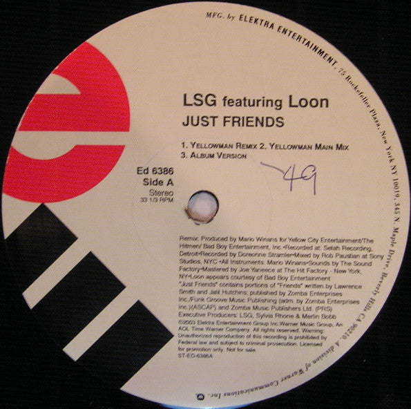 LSG Featuring Loon : Just Friends (Remix) (12", Promo)