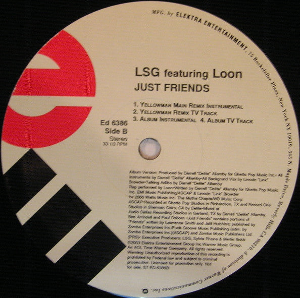 LSG Featuring Loon : Just Friends (Remix) (12", Promo)