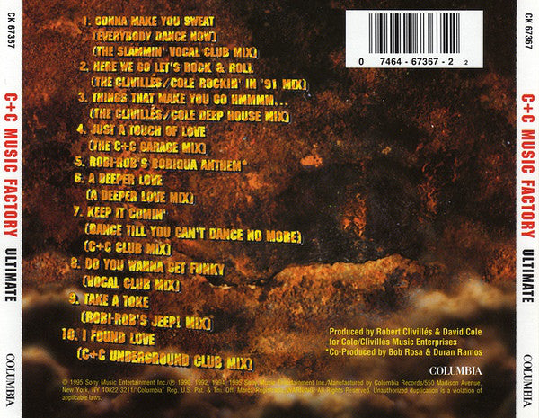 C + C Music Factory : Ultimate (CD, Comp)