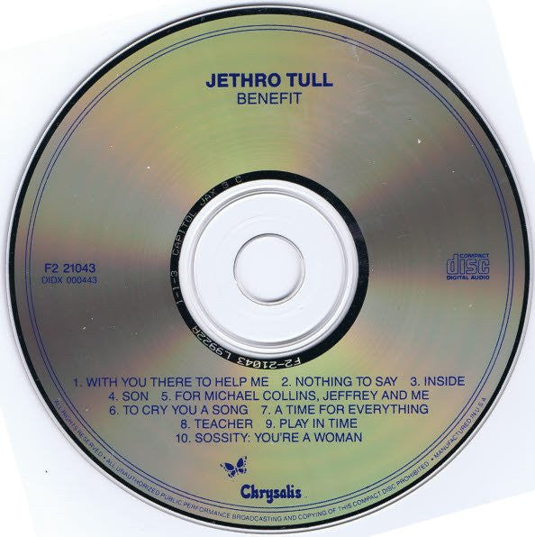 Jethro Tull : Benefit (CD, Album, RE)
