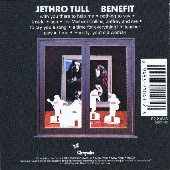 Jethro Tull : Benefit (CD, Album, RE)