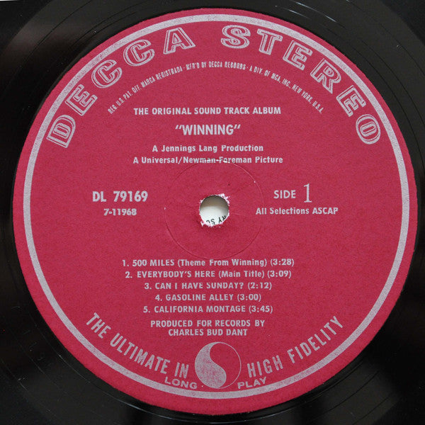 Dave Grusin : Winning (Original Soundtrack Album) (LP, Album)