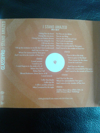GlassByrd : I Stand Amazed (CD, Single, Promo)