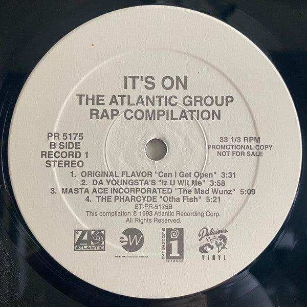 Various : It's On: The Atlantic Group Rap Compilation (2xLP, Comp, Promo, Gat)