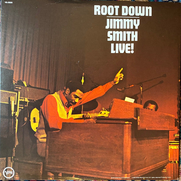 Jimmy Smith : Root Down - Jimmy Smith Live! (LP, Album, Wad)