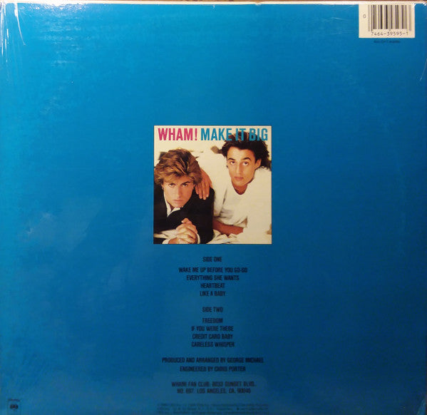 Wham! : Make It Big (LP, Album, RE, Pit)