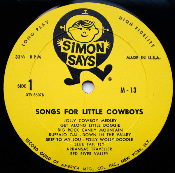 Unknown Artist : Songs For Little Cowboys (LP)