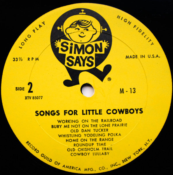 Unknown Artist : Songs For Little Cowboys (LP)