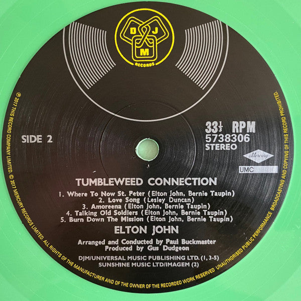 Elton John : Tumbleweed Connection (LP, Album, Ltd, RE, RM, Gre)