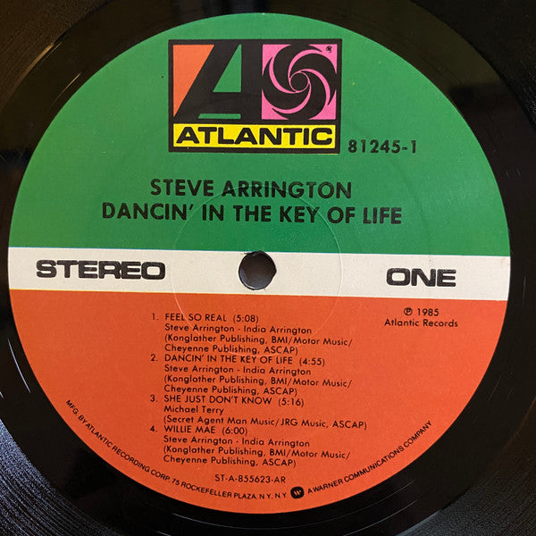 Steve Arrington : Dancin' In The Key Of Life (LP, Album)
