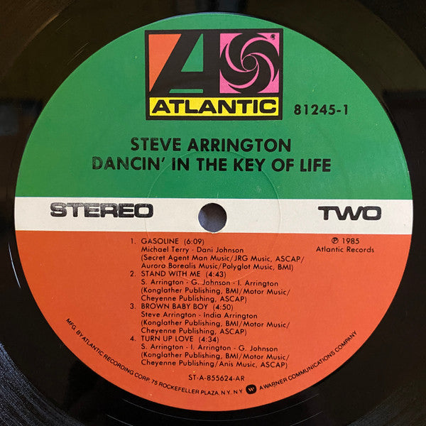 Steve Arrington : Dancin' In The Key Of Life (LP, Album)