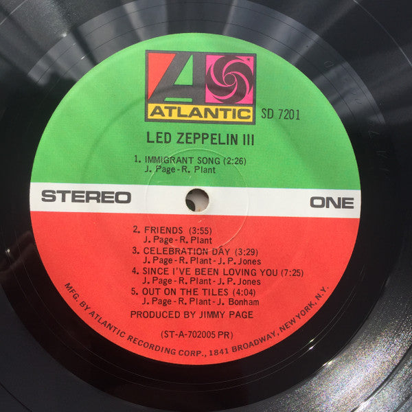 Led Zeppelin : Led Zeppelin III (LP, Album, PR )