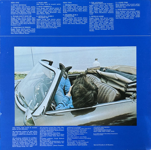 John Prine : Sweet Revenge (LP, Album, RP, PR )