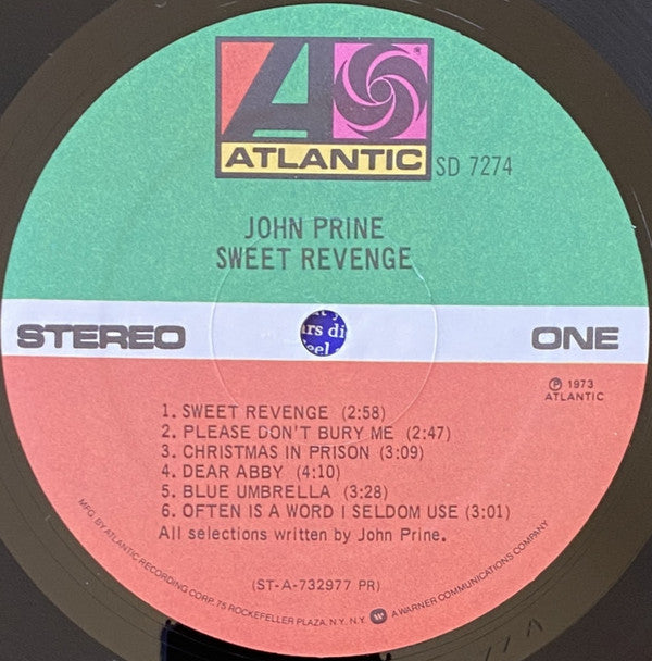 John Prine : Sweet Revenge (LP, Album, RP, PR )