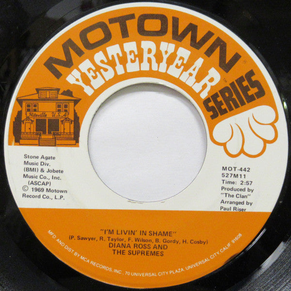The Supremes : I'm Livin' In Shame / Someday We'll Be Together (7", RE)