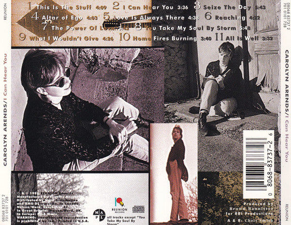 Carolyn Arends : I Can Hear You (CD, Album)