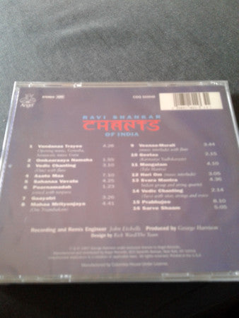 Ravi Shankar : Chants Of India (CD, Album, Club)