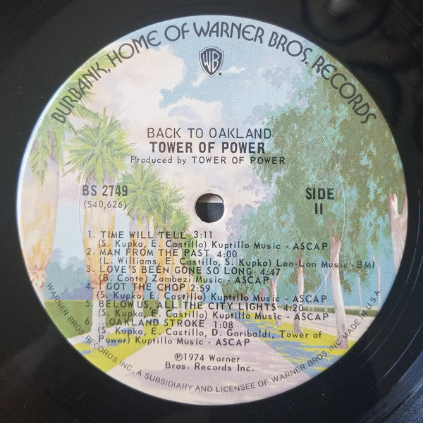 Tower Of Power : Back To Oakland (LP, Album, San)