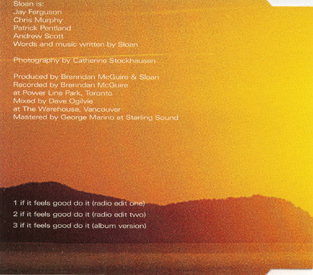 Sloan (2) : If It Feels Good Do It (CD, Single, Promo)