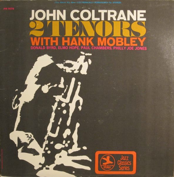 John Coltrane With Hank Mobley : 2 Tenors (LP, Album, RE, RM)