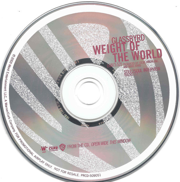GlassByrd : Weight Of The World (CD, Maxi, Promo)