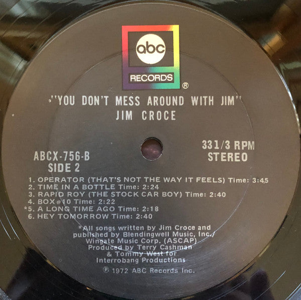 Jim Croce : You Don't Mess Around With Jim (LP, Album, Ter)