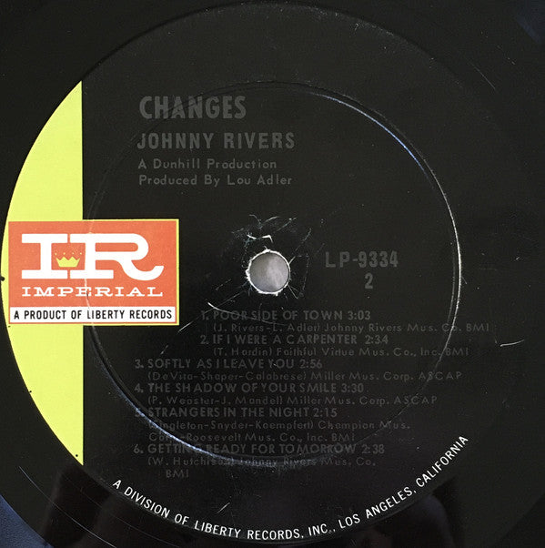 Johnny Rivers : Changes (LP, Album, Mono, Ind)