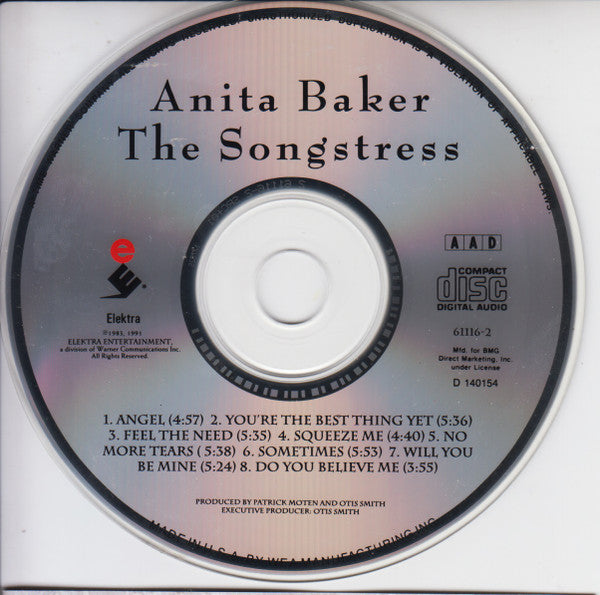 Anita Baker : The Songstress (CD, Album, Club, RE, RM)