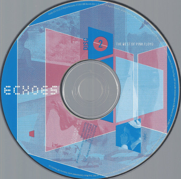 Pink Floyd : Echoes (The Best Of Pink Floyd) (2xCD, Comp, Mixed, RE)