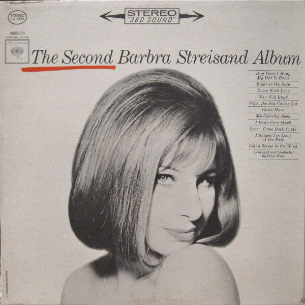 Barbra Streisand : The Second Barbra Streisand Album (LP, Album, 7)