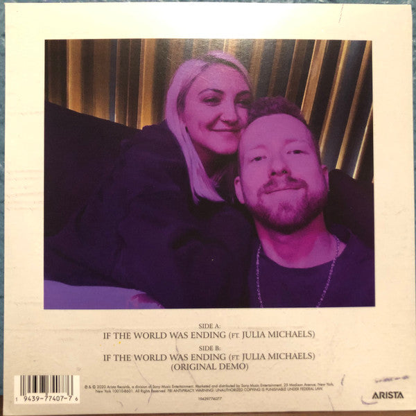 JP Saxe Feat. Julia Michaels : If The World Was Ending (7", Single)