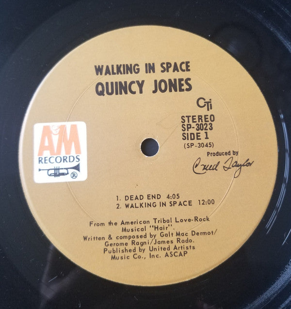 Quincy Jones : Walking In Space (LP, Album, Gat)
