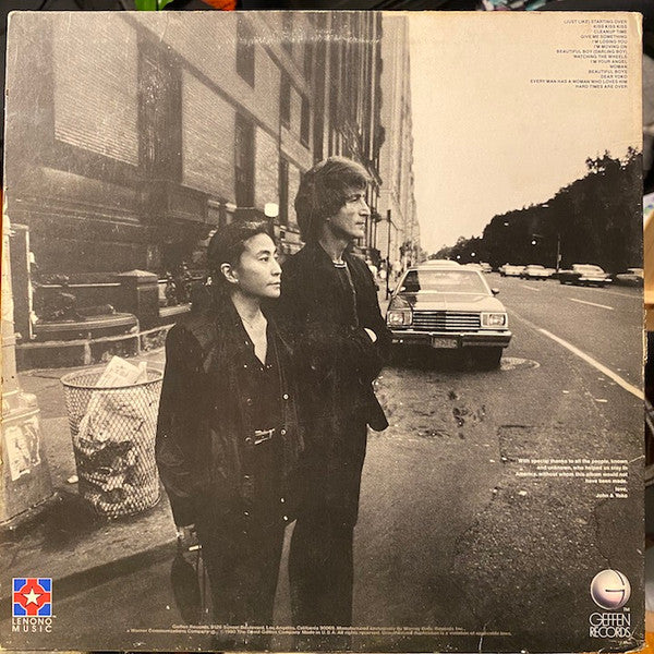 John Lennon & Yoko Ono : Double Fantasy (LP, Album, SP)