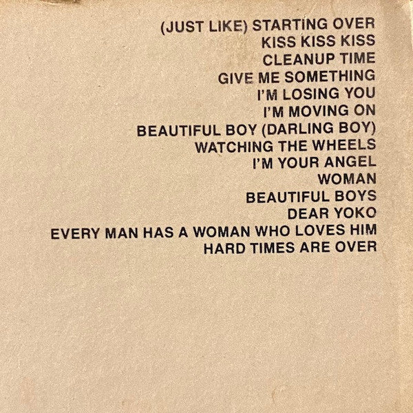 John Lennon & Yoko Ono : Double Fantasy (LP, Album, SP)