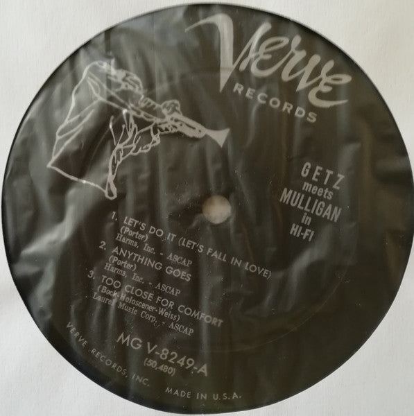 Stan Getz Meets Gerry Mulligan : Getz Meets Mulligan In Hi-FI (LP, Album, Mono)