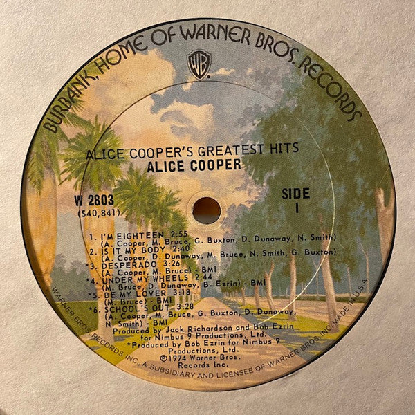 Alice Cooper : Alice Cooper's Greatest Hits (LP, Comp, Pit)