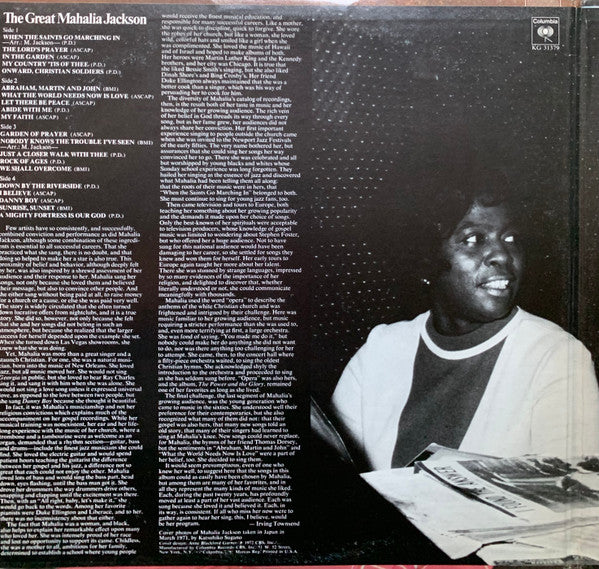 Mahalia Jackson : The Great Mahalia Jackson (2xLP, Comp)