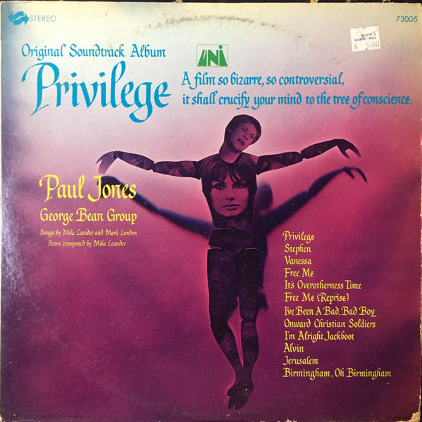 Mike Leander : Privilege (Original Soundtrack Album) (LP, Album)