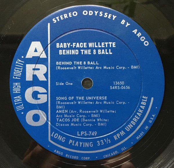 'Baby Face' Willette : Behind The 8 Ball (LP, Blu)