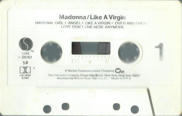 Madonna : Like A Virgin (Cass, Album, SR,)