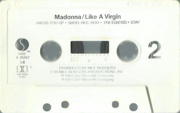 Madonna : Like A Virgin (Cass, Album, SR,)