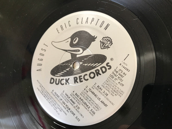 Eric Clapton : August (LP, Album, Club, Gat)