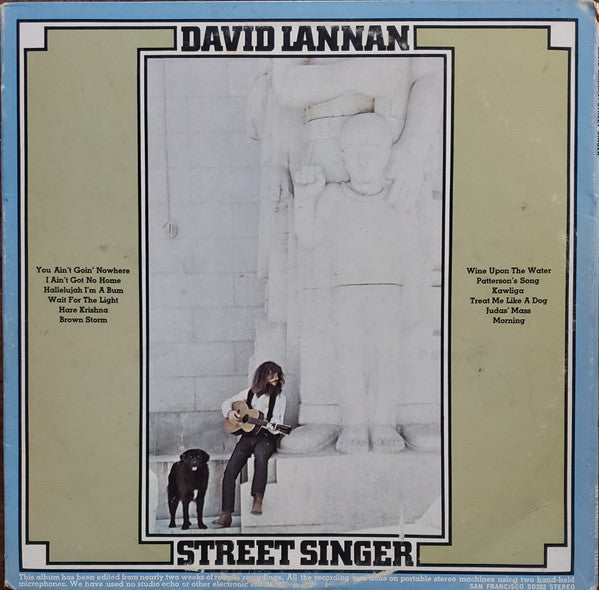 David Lannan : Street Singer (LP, Album, MO )
