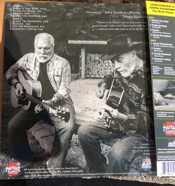 John Hurlbut (2) / Jorma Kaukonen : The River Flows (LP, Album, Red)