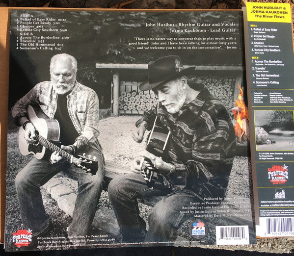 John Hurlbut (2) / Jorma Kaukonen : The River Flows (LP, Album, Red)