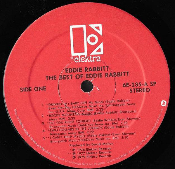 Eddie Rabbitt : The Best Of Eddie Rabbitt (LP, Comp, SP )
