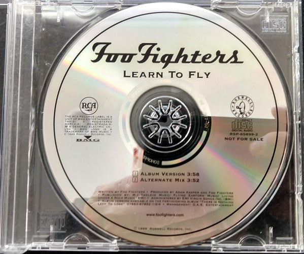 Foo Fighters : Learn To Fly (CD, Single, Promo)