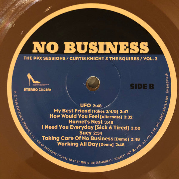 Curtis Knight & The Squires : No Business (The PPX Sessions Volume 2) (LP, RSD, Comp, Ltd, Num, Bro)